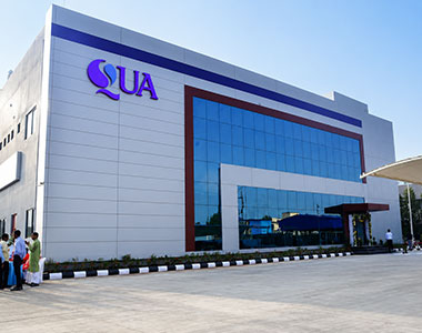Modern aluminium and glass facade system