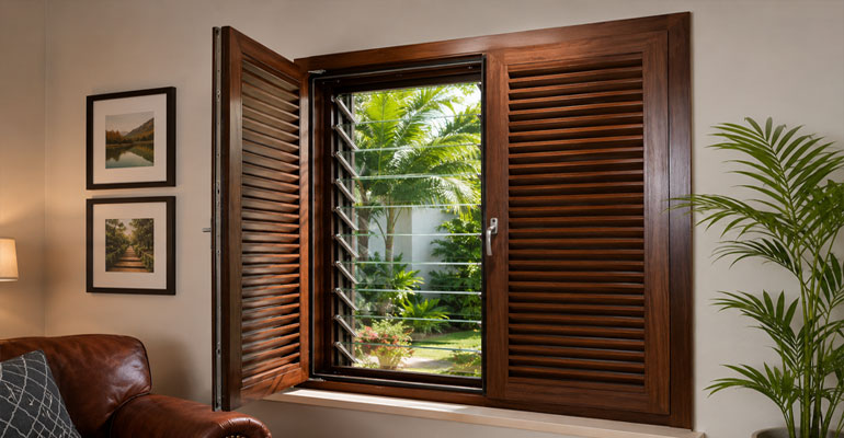 Customized combination uPVC window solution by Pride Windoor Systems