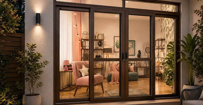 Modern uPVC sliding door with smooth operation and elegant design by Pride Windoor Systems
